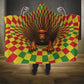 Afro-Jamaicans Reggae Lion Hooded Blanket Reggae Optical 3D Illusion - African Pride