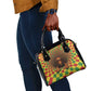 Afro-Jamaicans Reggae Lion Shoulder Handbag Reggae Optical 3D Illusion - African Pride