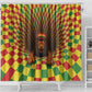 Afro-Jamaicans Reggae Lion Shower Curtain Reggae Optical 3D Illusion - African Pride