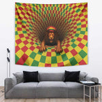 Afro-Jamaicans Reggae Lion Tapestry Reggae Optical 3D Illusion - African Pride