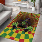 Afro-Jamaicans Reggae Witch Area Rug Reggae Optical 3D Illusion - African Pride