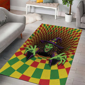 Afro-Jamaicans Reggae Witch Area Rug Reggae Optical 3D Illusion - African Pride