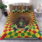 Afro-Jamaicans Reggae Witch Bedding Set Reggae Optical 3D Illusion - African Pride