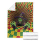 Afro-Jamaicans Reggae Witch Blanket Reggae Optical 3D Illusion - African Pride