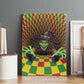 Afro-Jamaicans Reggae Witch Canvas Wall Art Reggae Optical 3D Illusion - African Pride