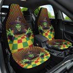 Afro-Jamaicans Reggae Witch Car Seat Cover Reggae Optical 3D Illusion - African Pride