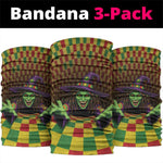 Afro-Jamaicans Reggae Witch Neck Gaiter Reggae Optical 3D Illusion - African Pride