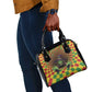 Afro-Jamaicans Reggae Witch Shoulder Handbag Reggae Optical 3D Illusion - African Pride