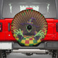 Afro-Jamaicans Reggae Witch Spare Tire Cover Reggae Optical 3D Illusion - African Pride