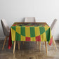 Afro-Jamaicans Reggae Witch Tablecloth Reggae Optical 3D Illusion - African Pride