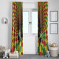 Afro-Jamaicans Reggae Witch Window Curtain Reggae Optical 3D Illusion - African Pride