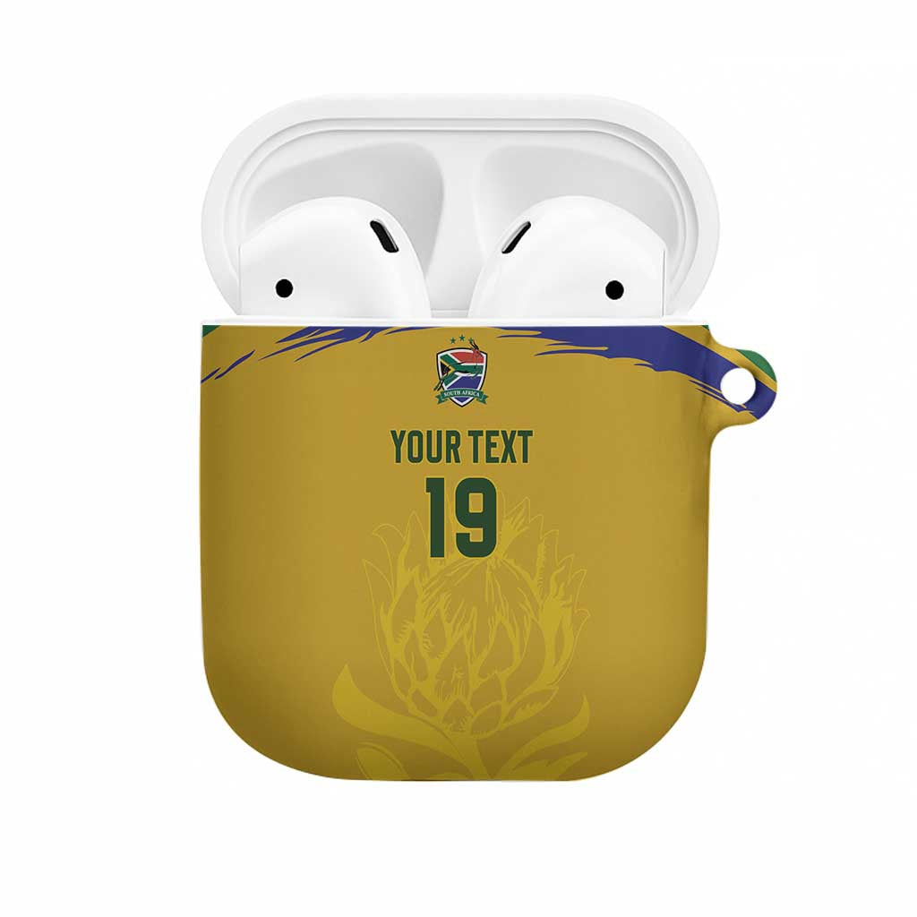 Custom South Africa Football AirPods Case Road To Champions Dream - African Pride
