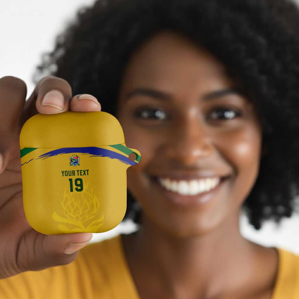 Custom South Africa Football AirPods Case Road To Champions Dream - African Pride