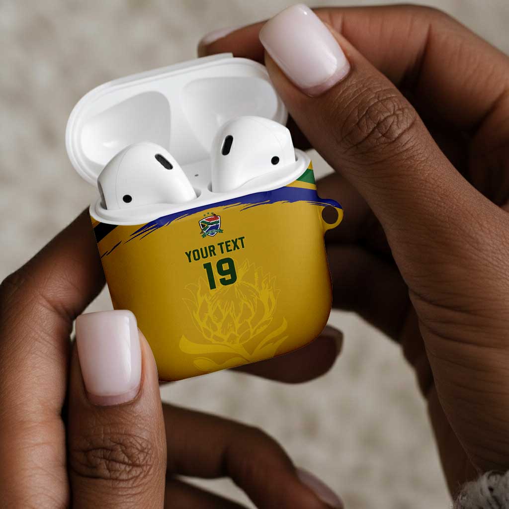 Custom South Africa Football AirPods Case Road To Champions Dream - African Pride