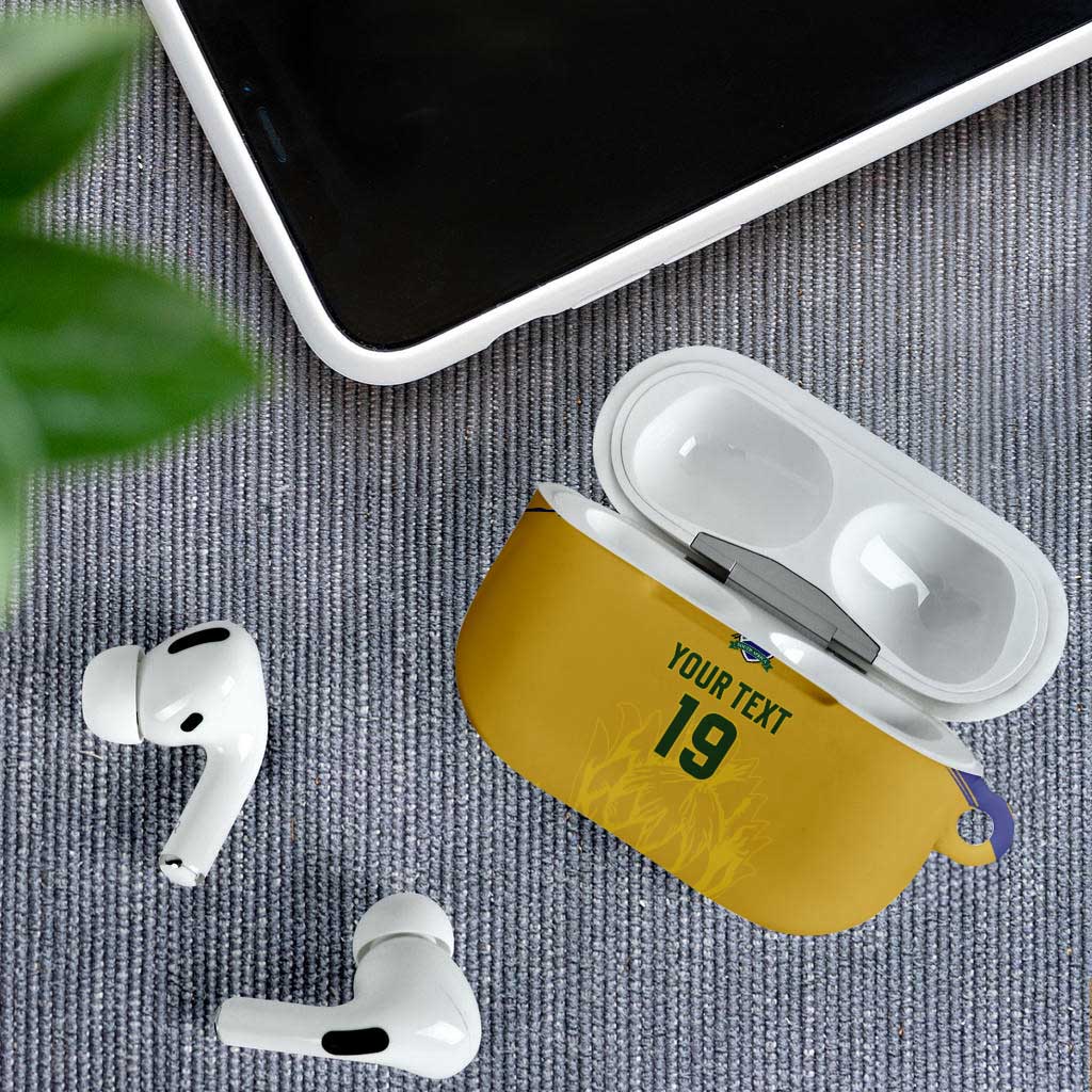 Custom South Africa Football AirPods Case Road To Champions Dream - African Pride
