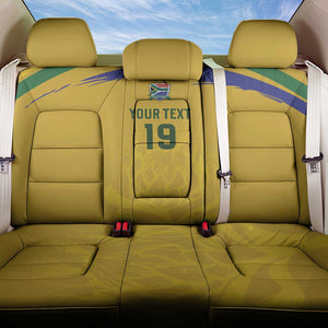 Custom South Africa Football Back Car Seat Cover Road To Champions Dream - African Pride