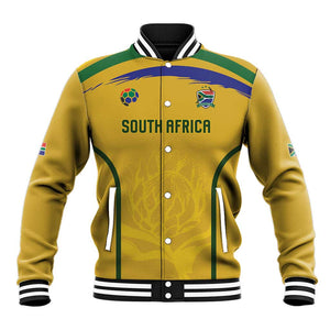 Custom South Africa Football Baseball Jacket Road To Champions Dream - African Pride