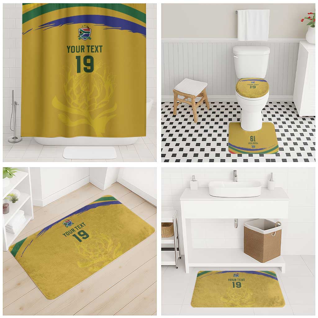 Custom South Africa Football Bathroom Set Road To Champions Dream - African Pride