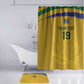 Custom South Africa Football Bathroom Set Road To Champions Dream - African Pride