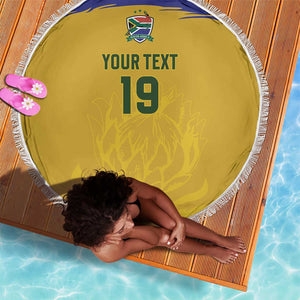 Custom South Africa Football Beach Blanket Road To Champions Dream - African Pride