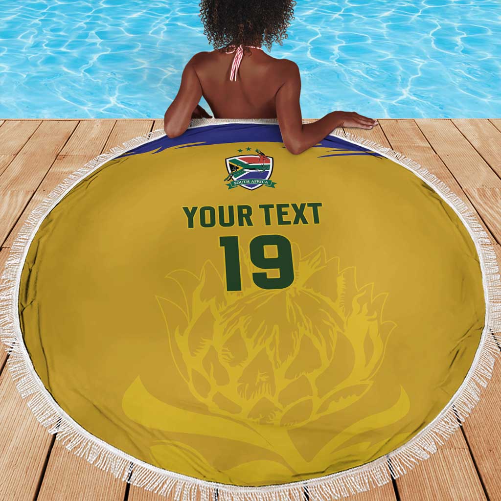 Custom South Africa Football Beach Blanket Road To Champions Dream - African Pride