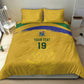 Custom South Africa Football Bedding Set Road To Champions Dream - African Pride