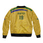 Custom South Africa Football Bomber Jacket Road To Champions Dream - African Pride
