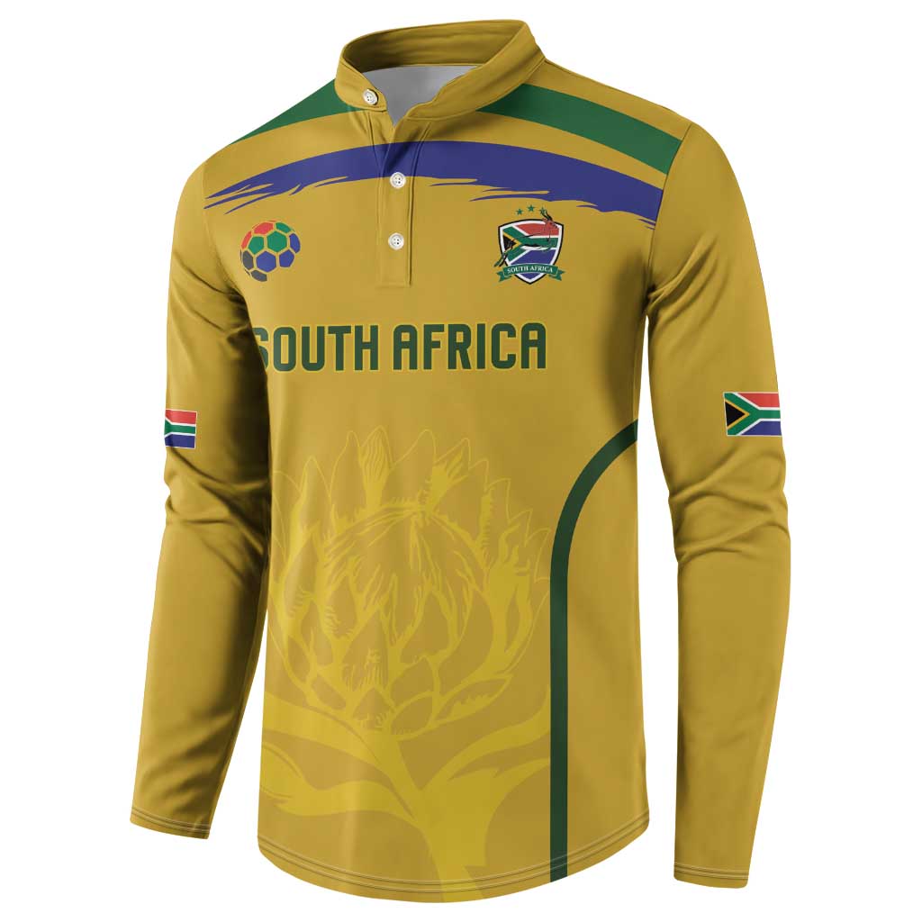 Custom South Africa Football Button Sweatshirt Road To Champions Dream