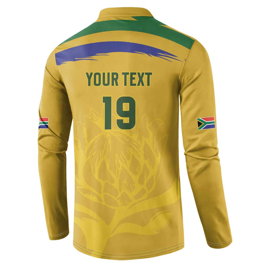 Custom South Africa Football Button Sweatshirt Road To Champions Dream