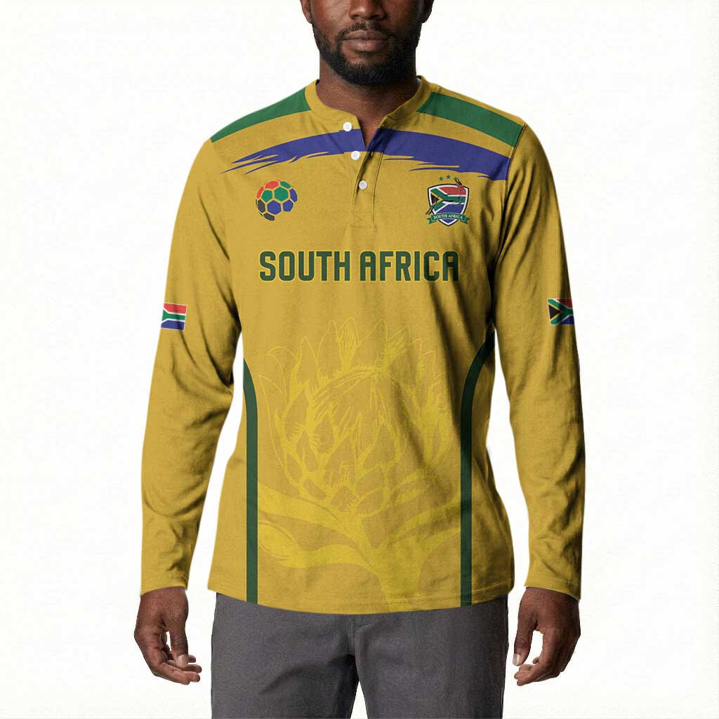 Custom South Africa Football Button Sweatshirt Road To Champions Dream
