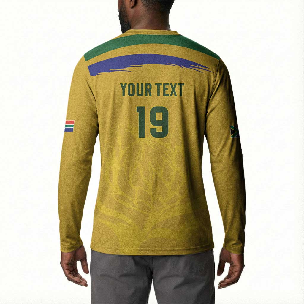 Custom South Africa Football Button Sweatshirt Road To Champions Dream