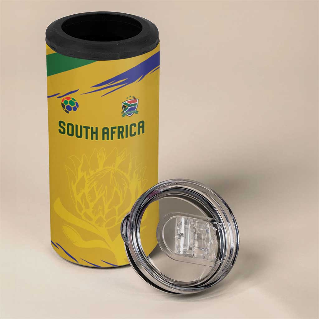 Custom South Africa Football 4 in 1 Can Cooler Tumbler Road To Champions Dream - African Pride