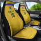 Custom South Africa Football Car Seat Cover Road To Champions Dream - African Pride