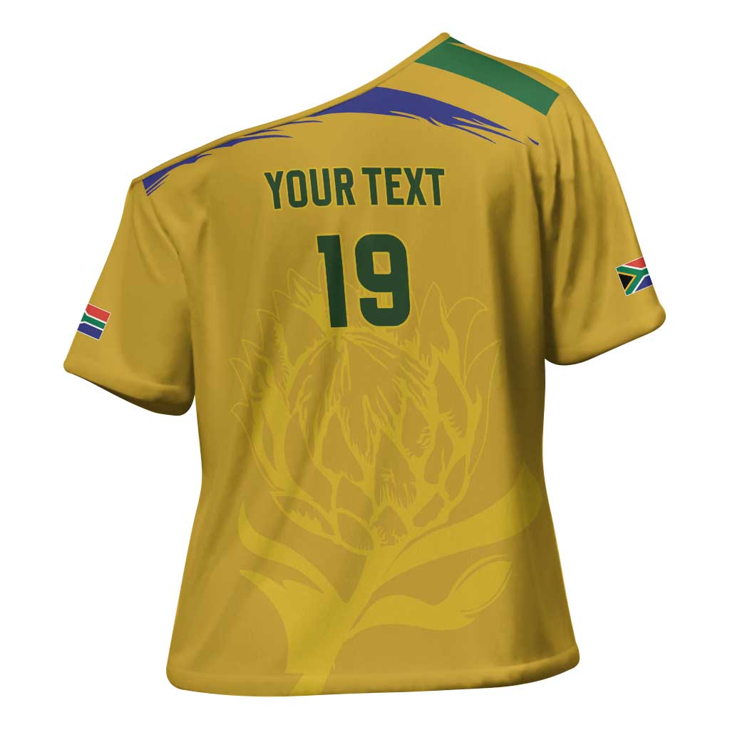 Custom South Africa Football Cross Shoulder Shirt Road To Champions Dream - African Pride