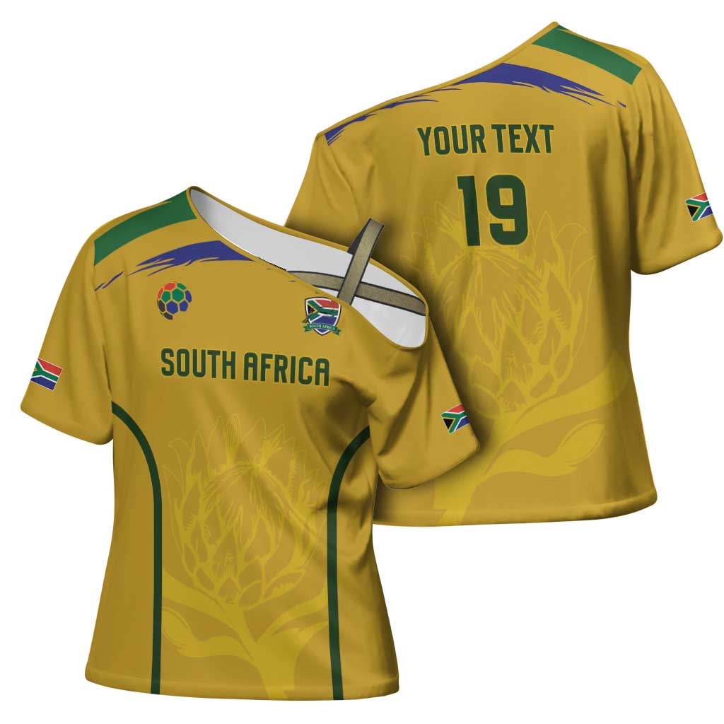 Custom South Africa Football Cross Shoulder Shirt Road To Champions Dream - African Pride