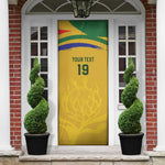 Custom South Africa Football Door Cover Road To Champions Dream - African Pride