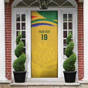 Custom South Africa Football Door Cover Road To Champions Dream - African Pride