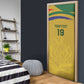 Custom South Africa Football Door Cover Road To Champions Dream - African Pride