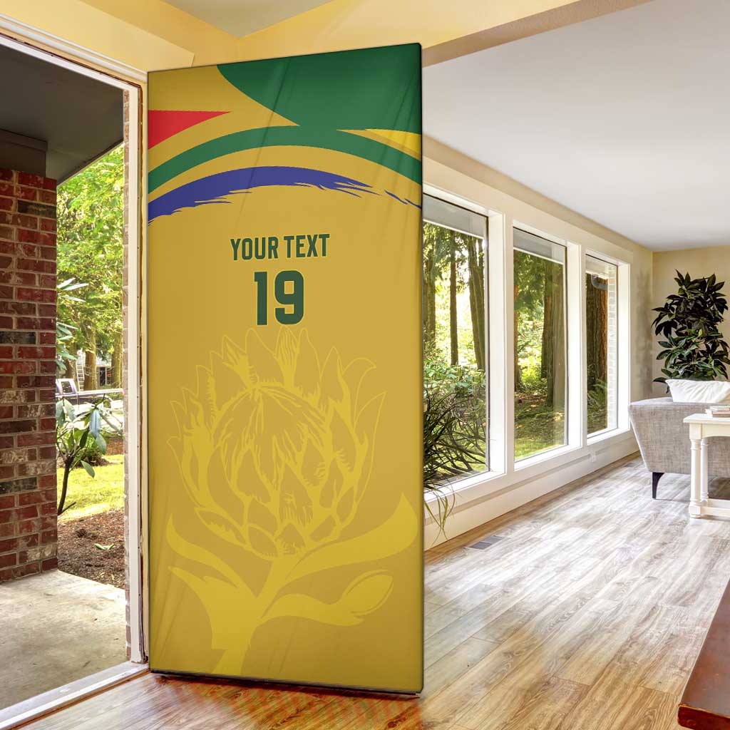 Custom South Africa Football Door Cover Road To Champions Dream - African Pride