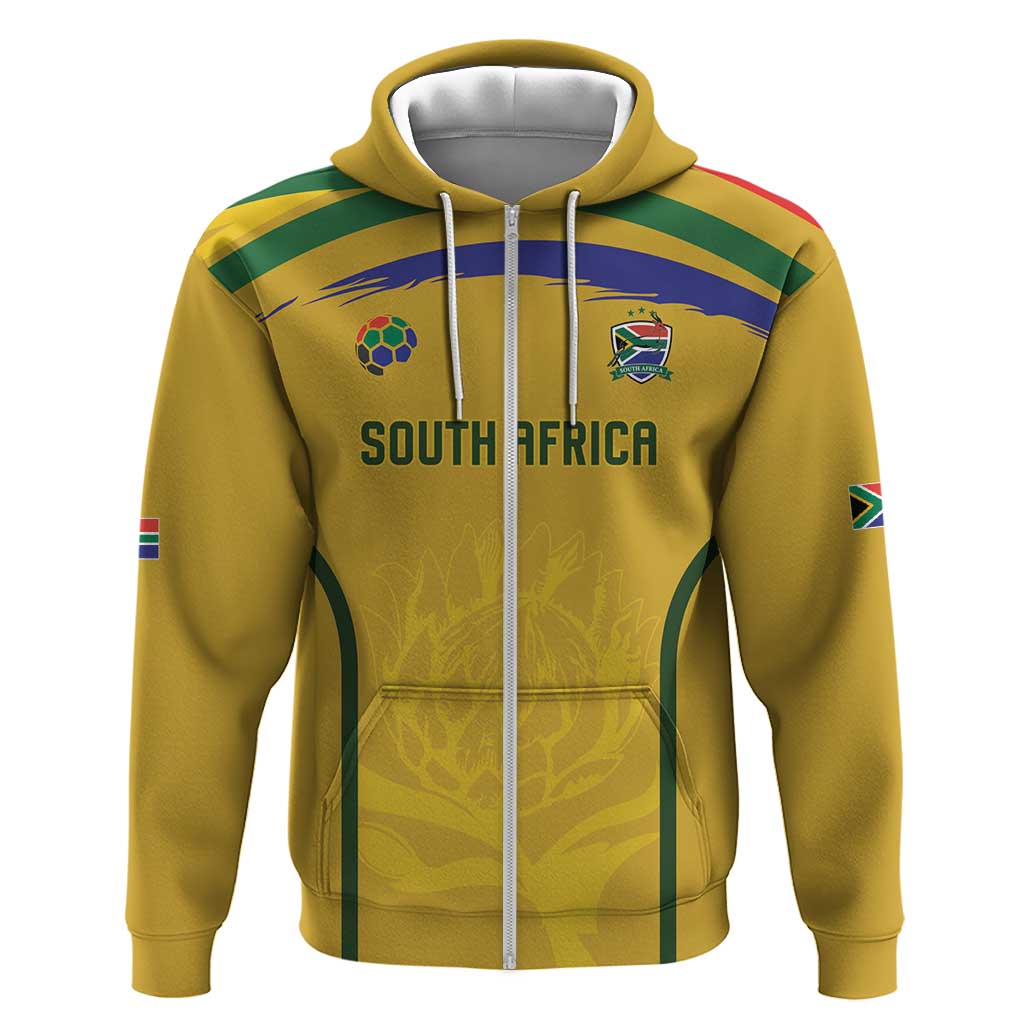 Custom South Africa Football Hoodie Road To Champions Dream - African Pride