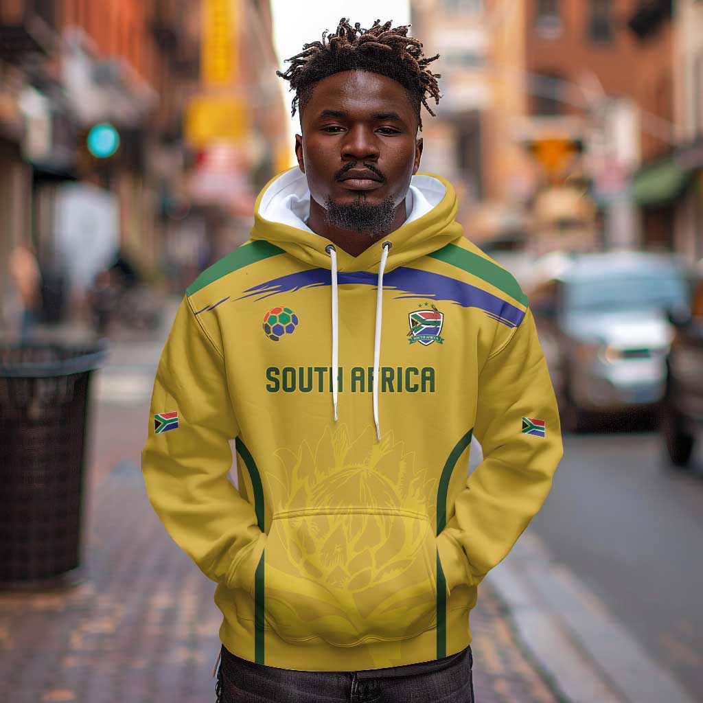 Custom South Africa Football Hoodie Road To Champions Dream - African Pride