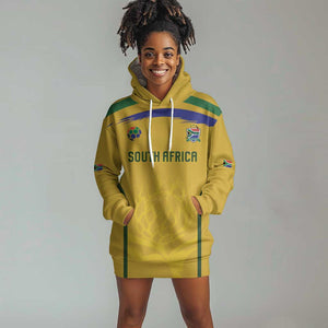 Custom South Africa Football Hoodie Dress Road To Champions Dream - African Pride
