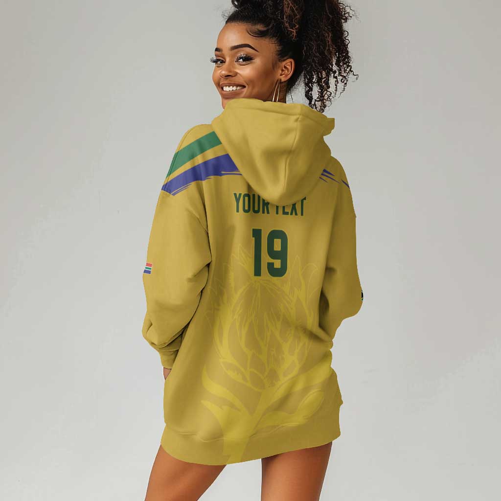 Custom South Africa Football Hoodie Dress Road To Champions Dream - African Pride