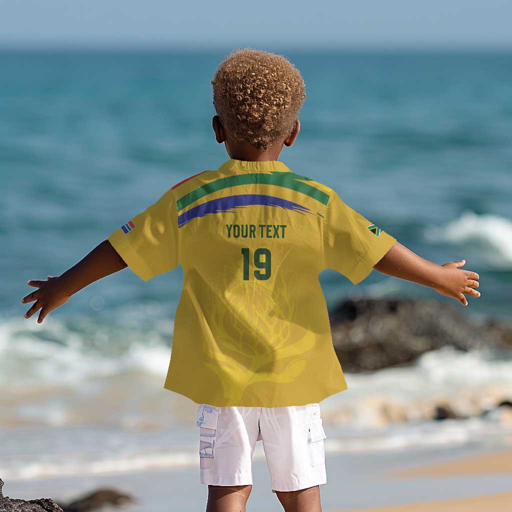 Custom South Africa Football Kid Hawaiian Shirt Road To Champions Dream LT19