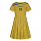 Custom South Africa Football Kid Short Sleeve Dress Road To Champions Dream - African Pride