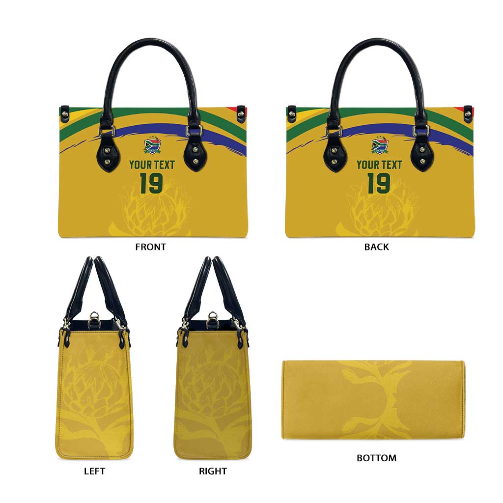Custom South Africa Football Leather Bag Road To Champions Dream - African Pride