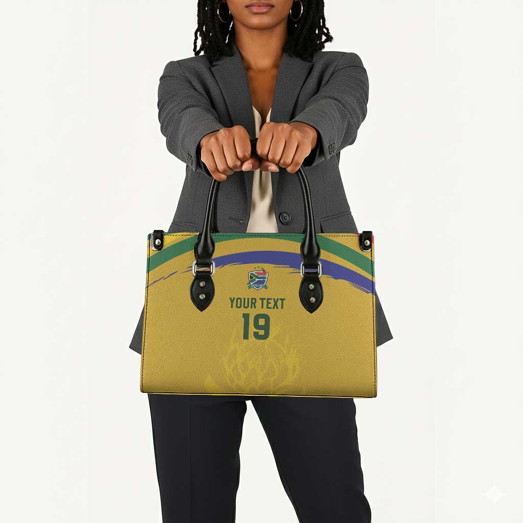 Custom South Africa Football Leather Bag Road To Champions Dream - African Pride