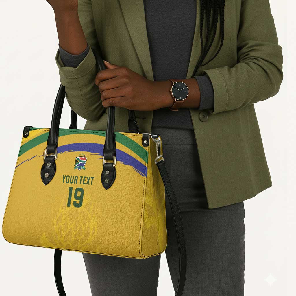 Custom South Africa Football Leather Bag Road To Champions Dream - African Pride