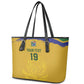 Custom South Africa Football Leather Tote Bag Road To Champions Dream - African Pride