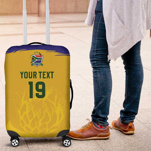 Custom South Africa Football Luggage Cover Road To Champions Dream - African Pride